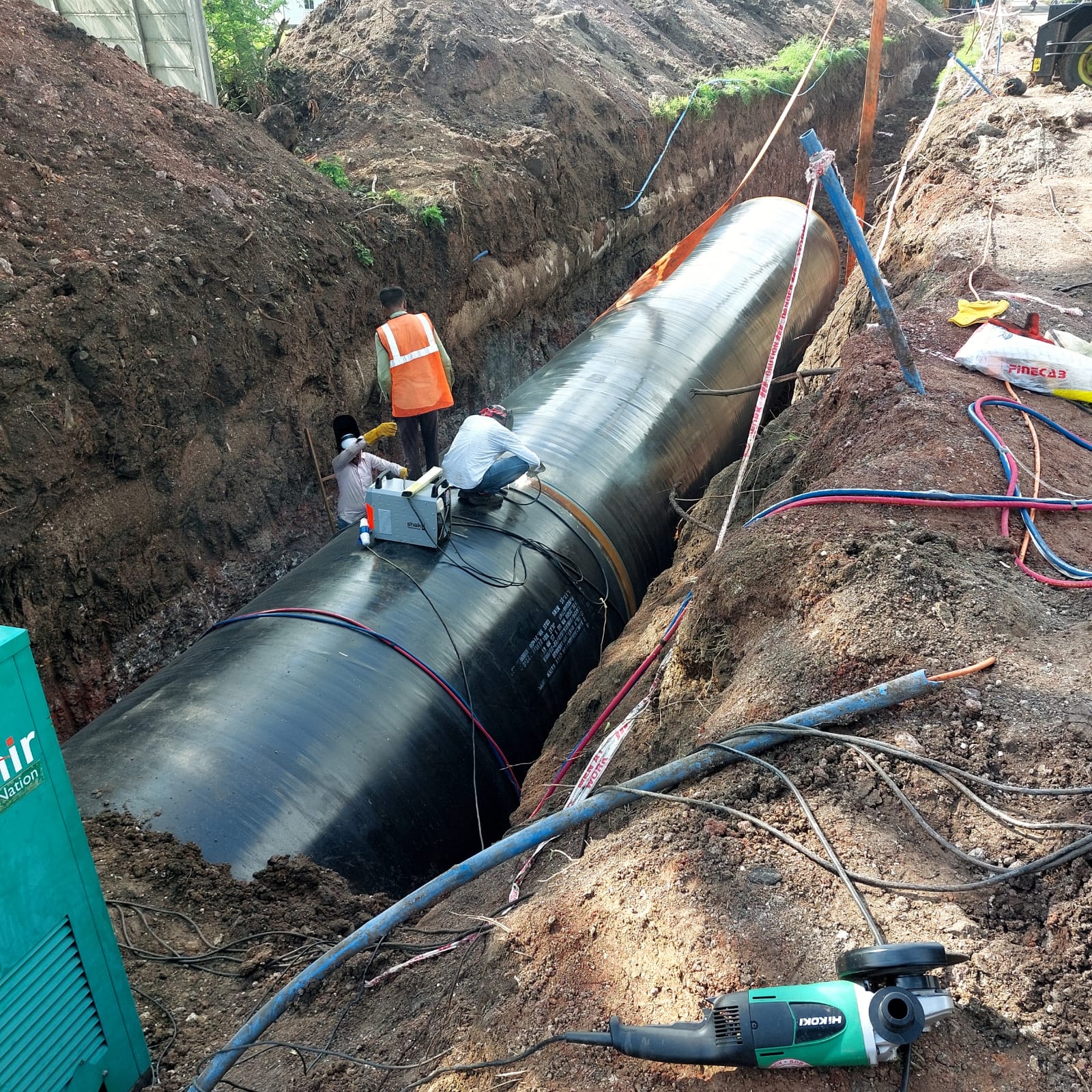 Penta Axis water pipeline project