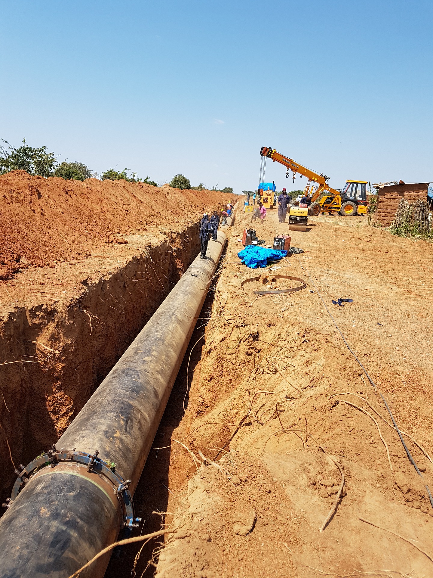 Penta Axis pipeline construction